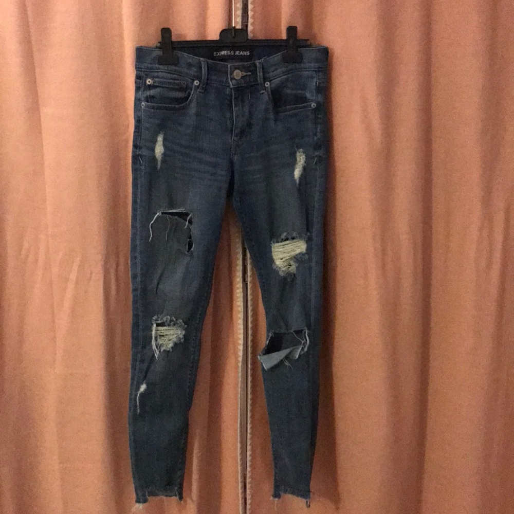 Express ripped jeans